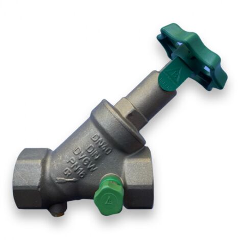 BRUSE KFR-Ventil 1 1/2" DN40 mit Entleerung nichtsteigende Spindel Absperrventil