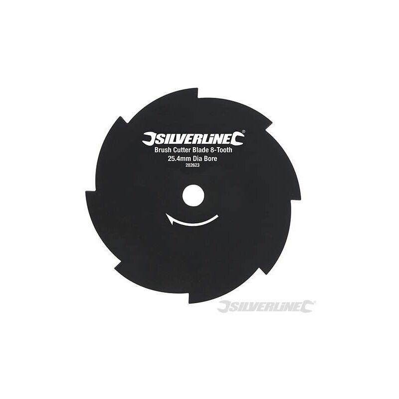 Silverline - Brush Cutter Blade 8-Tooth 254mm/10' Dia - 25.4mm/1' Bore Dia 282623
