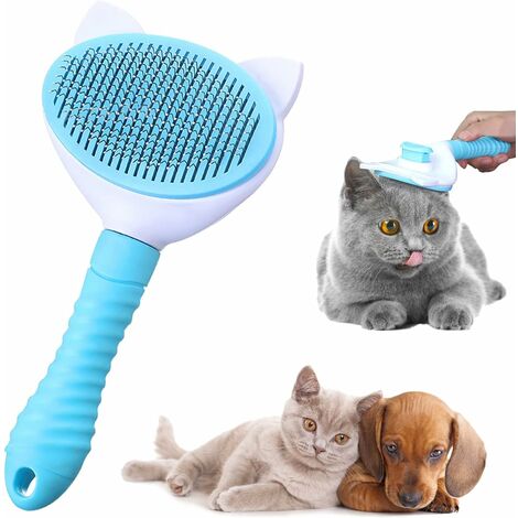 Brush for Dogs, Cats, Grooming Brushes for Cats and Dogs, Self-Cleaning Dead Hair Brush for Cats and Dogs, Effective Removal of up to 95% of Dead Hair and Tomentose Hair (M2)