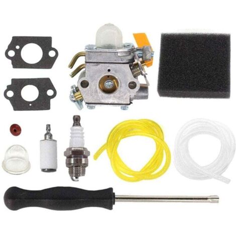 CHOYCLIT Brushcutter Carburetor with Air Filter Adjustment Screwdriver for Ryobi RBC30SESA RBC30SBSA RHT2660DA RLT30CESA RLT30SESA RPR3025JA Replace ZAMA C1U H60D C1U H60E