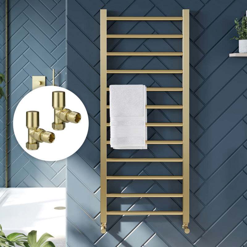 Image of Fnx Bathrooms - Brushed Brass 1200&hellip;