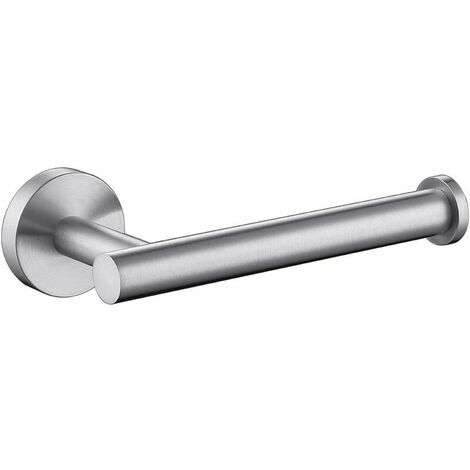 Brushed Nickel SUS304 Stainless Steel Toilet Paper Holder, Modern Round Toilet Roll Holder, Wall Mount, Bathroom Toilet Roll Dispenser 5 inch TP Holder for Kitchen Bathroom