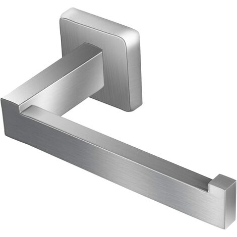 main image of "Brushed Nickel Toilet Paper Holder SUS304 Stainless Steel Toilet Roll Holder Wall Mounted for Bathroom & Kitchen TP Holder Square Style"