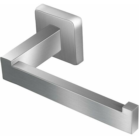 Brushed Nickel Toilet Paper Holder Wall Mounted SUS304 Stainless Steel Toilet Roll Holder for Bathroom and Kitchen TP Holder Square Style