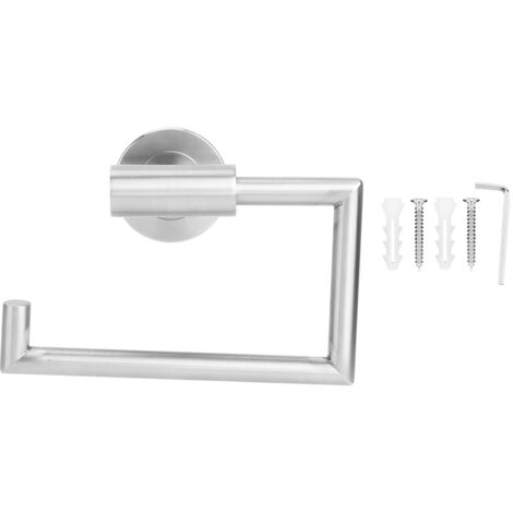 Brushed Toilet Paper Holder Stainless Steel Tissue Paper Towel Rack for Bathroom
