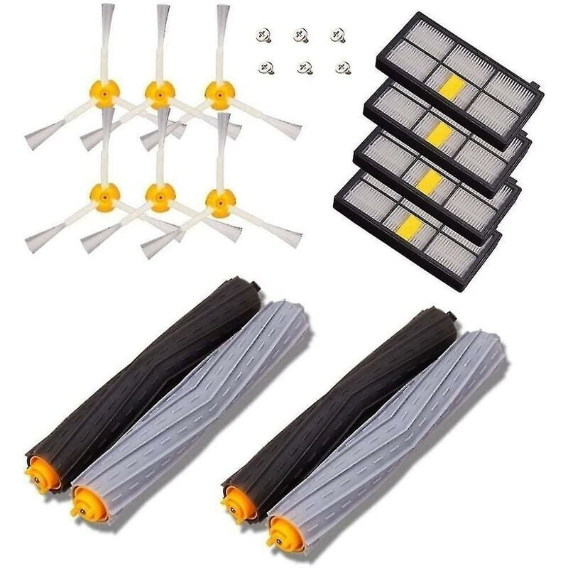 SNQ - Brushes Replacement Kit Spare Parts Compatible With Irobot Roomba Series 800 860 870 880 890 And 900 960 980 - Pack Of 14 Pcs