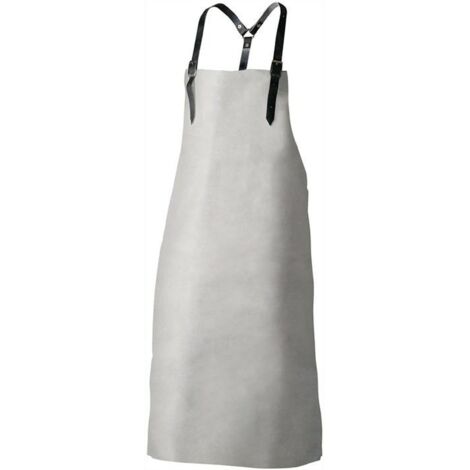 Brustlatzschürze Knut L.ca.100xB.ca.80cm grau Spaltleder FELDTMANN