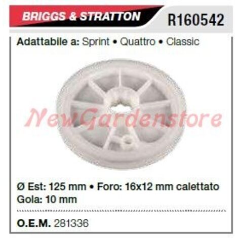 B&S poulie de démarrage pour tondeuse à gazon sprint classic R160542
