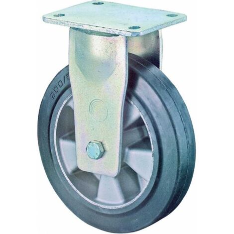 BS-R Schw.last-Bockrolle,Rad Ø 200mm,RR110.B80,Elastik-Reifen schwarz