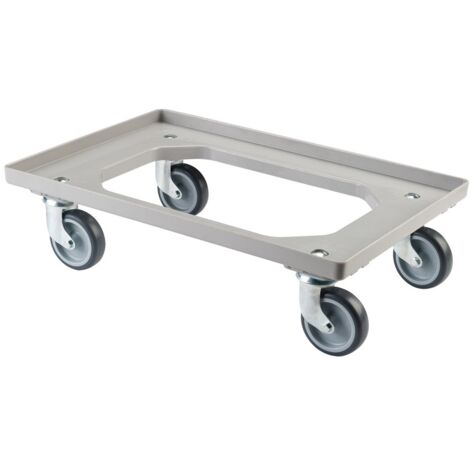 BS Rollen Allzweckrollersammler mit Platte TPR, Grau, TK 250kg
