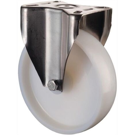 BS Rollen Bockrolle Kunststoff weiß Gleitlager Rad-Ø 50 mm 55 kg - G110.A90.051