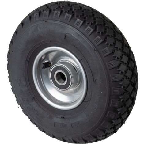 BS Rollen BS Luftrad C95, Rad-Ø 260 mm, Radbreite 85 mm, Tragkr. 170 kg, Kugellager, Lauffl. Gummi schwarz, Stollenprofil, Nabenlänge 50 mm, Achsloch-Ø 20 mm