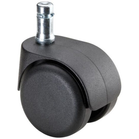 BS Rollen Bürostuhlrolle, Durchmesser 50mm, G15.050 Einschlagstift Kunststoff schwarz