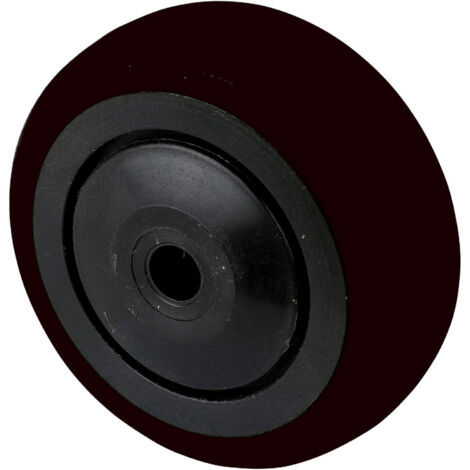 BS Rollen Gummirad 50mm schwarz Radkörper Kst schwarz., KL
