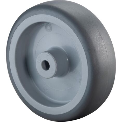 BS ROLLEN GUmmIRAD 75mm A80.078 BLAUGRAU Radkörper Kst. Gl
