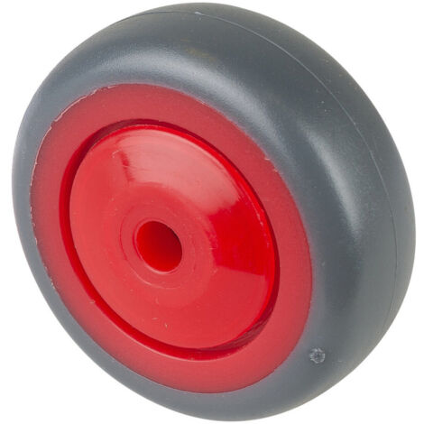 BS Rollen Gummirad A85.F003, Durchmesser 50 grau, Achs, Durchmesser 6, 50kg