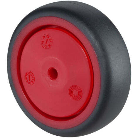 BS Rollen Gummirad A85.F003, Durchmesser 75 grau, Achs, Durchmesser 6, 60kg