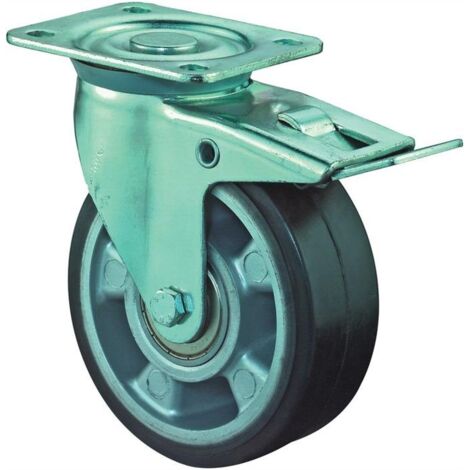 BS Rollen Roue pivotante à usage intensif 125 mm 200 kg - LB520.B80.125