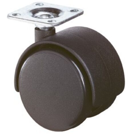 BS Rollen Roulette double en plastique dur Ø roue 40 mm 30 kg - F75.040.PL