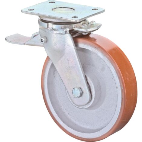 BS ROLLEN SchwerlLenkr Poly Gußfelge 125mm