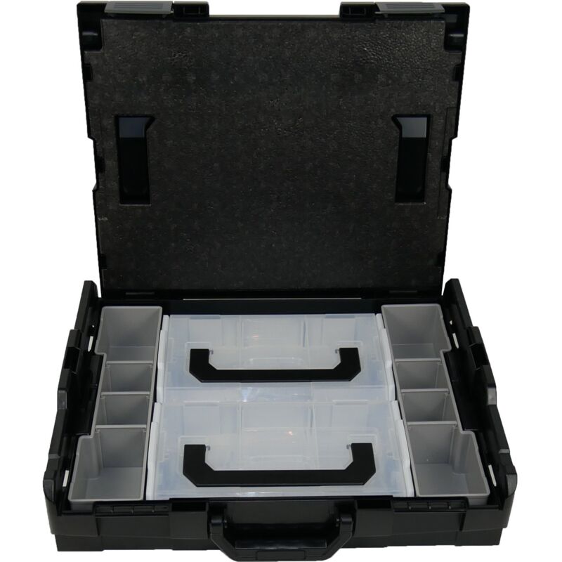 Bs Systems - L-Boxx 102 noir incl. L-Boxx Mini couvercle transparent + Inset-Box-Set 2pcs