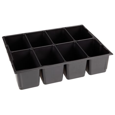 BS Systems L-BOXX Kleinteileeinsatz für L-BOXX 136, 8 Mulden B405xT315xH97 mm