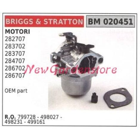 B&S tub carburateur tondeuse 282707 020451