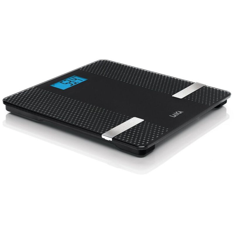

Báscula bluetooth color negro 180 kg, LCD blue LED 7.2 x 3.3 cm