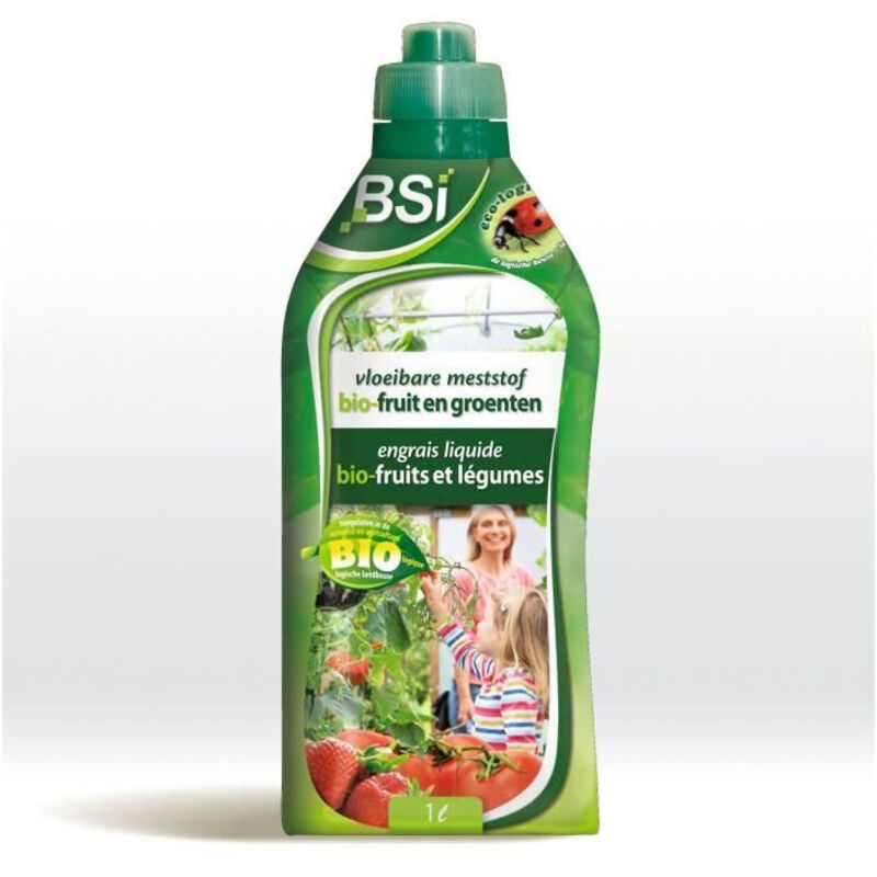 BSI - Engrais organique liquide pour fruits et légumes Stimule la pousse et favorise la croissance - Avec Oligo-éléments 1L