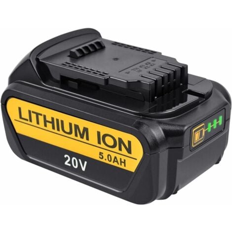 Bsioff 18V 5.0Ah Lithium-Ionen Akku f¨¹r DeWalt XR DCB184 DCB200 DCB182 DCB180 DCB181 DCB182 DCB201 DeWalt 18V Akku