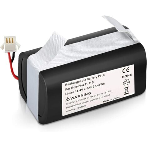 Bsioff Batterie de Remplacement Li-ION 14,4 V 2600 mAh Compatible avec eufy RoboVac 11S, 11S Max, 15T, 30, 30C Max, 15C, 15C Max, 12, 35C