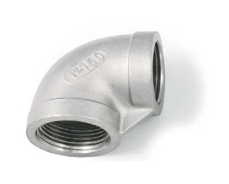 BSP 1/4 inch Female/Female Elbow Pipe Fitting - T316 (A4) Marine Grade Stainless Steel - Parallel Threads (BSPP / G Thread)