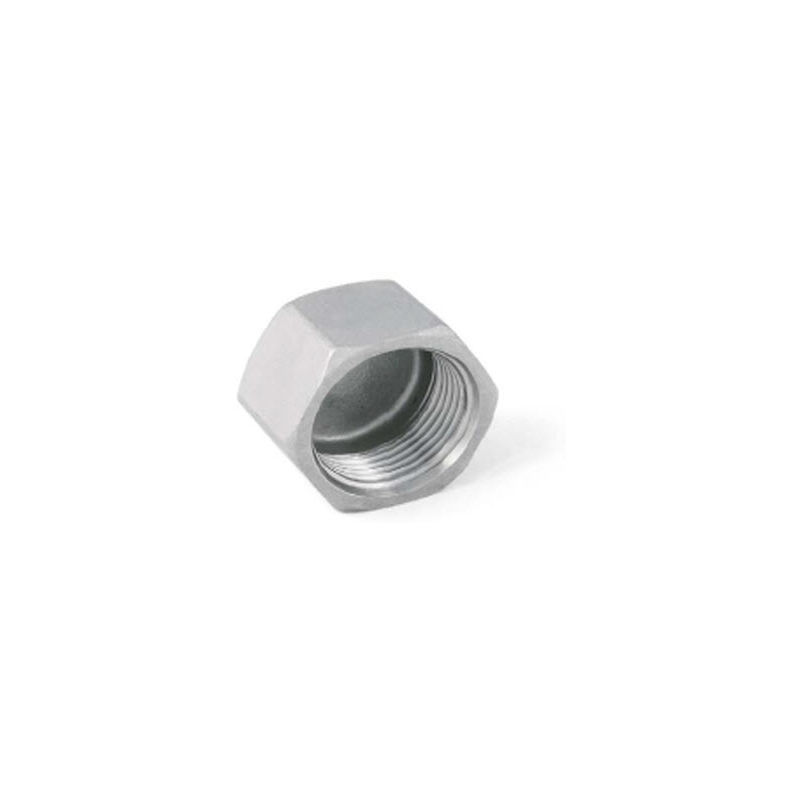 BSP 3/8' Female Hexagon Blank Cap / Cup - T316 (A4) Marine Grade Stainless Steel - Parallel Threads (BSPP / G Thread)