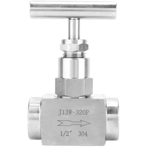 BSPP-Edelstahl-Geradnadelventil, 1/2"-Innengewinde, für Hydrauliknetze