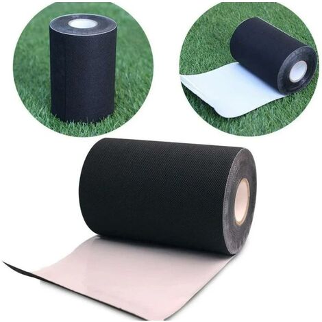 BSR Ruban de Gazon Artificiel Ruban de Joint de pelouse synthétique Auto-adhésif pour connecter des Tapis de Tapis de Gazon Vert pour connecter de Faux Tapis d'herbe (15CM X 10M)