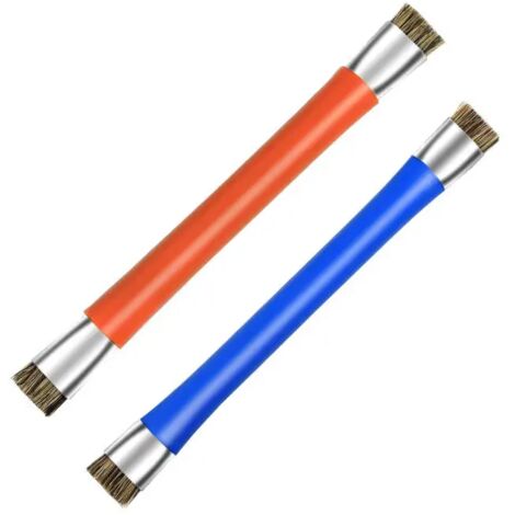 BST-71 Brosse de nettoyage du visage à double tête Brosse à cheveux en poils de sanglier Brosse de nettoyage antistatique pour la réparation de la carte mère mobile -2pcs