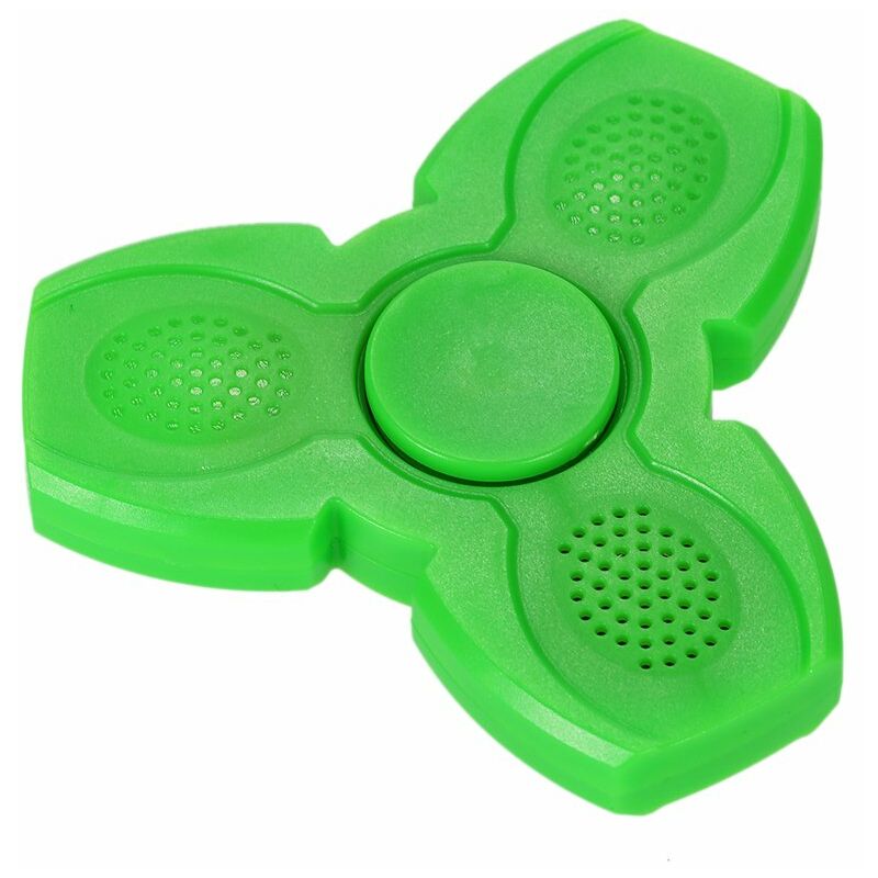 

BT Speaker Recargable LED Fidget Toys EDC Focus Stress Reducer Relief Toy Ultra Durable High Speed ​​Portable Spinner para ninos adultos,Verde