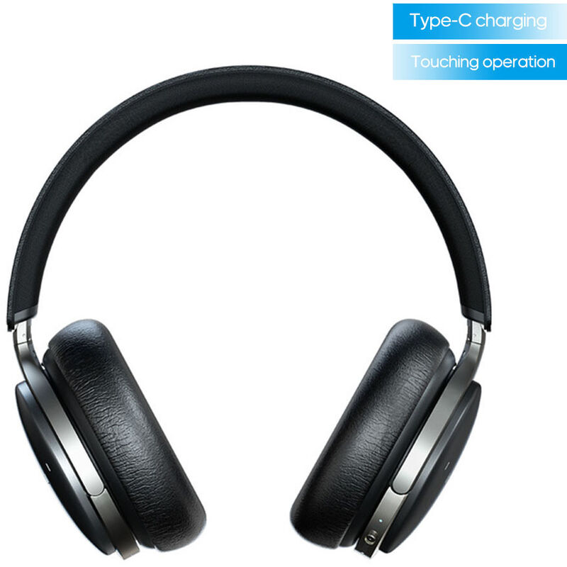 

BT Type-C Charg-ing Touch Funcionamiento Auriculares Auriculares deportivos, Negro