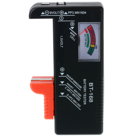 BT168D Digitalanzeige-Batterietester, 168D Zeiger-Batterieanzeige, AAA-Batteriespannungstester