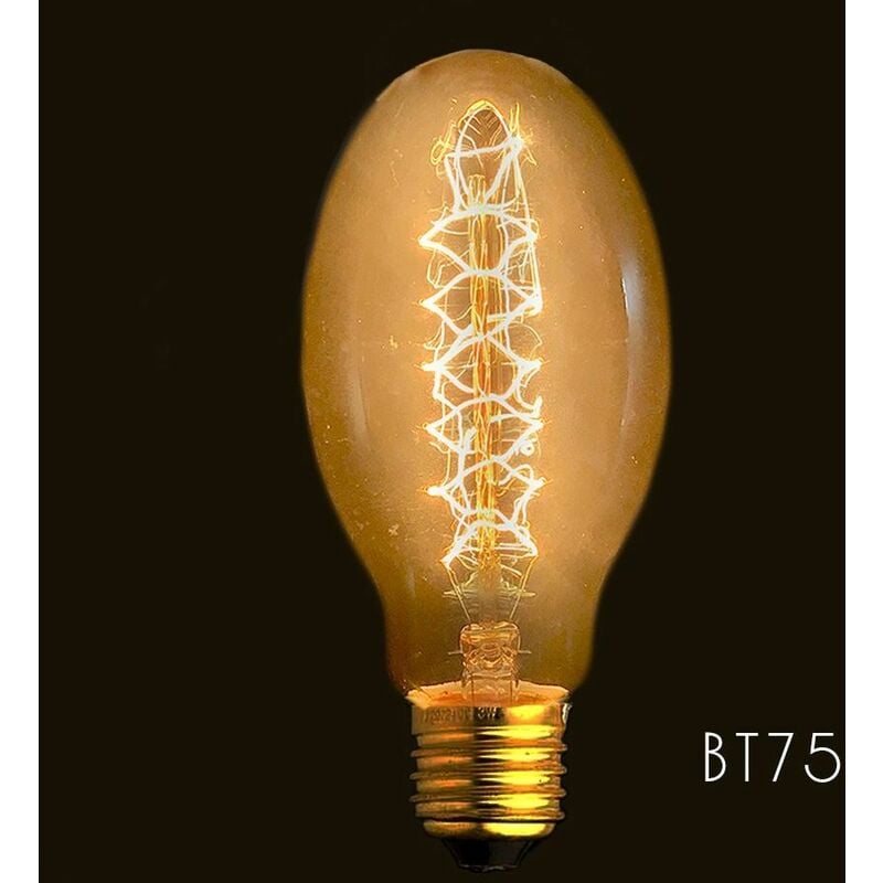 

BT75 espiral Bombilla de filamento E27 40W Edison Vintage Decoracion Industrial