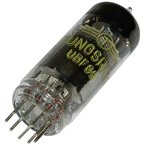 BTB Vertrieb UBF 89 Tube électronique Diode-pentode double 200 V 11 mA Nombre de pôles: 9 Culot: noval Contenu 1 pc(s) Q38615