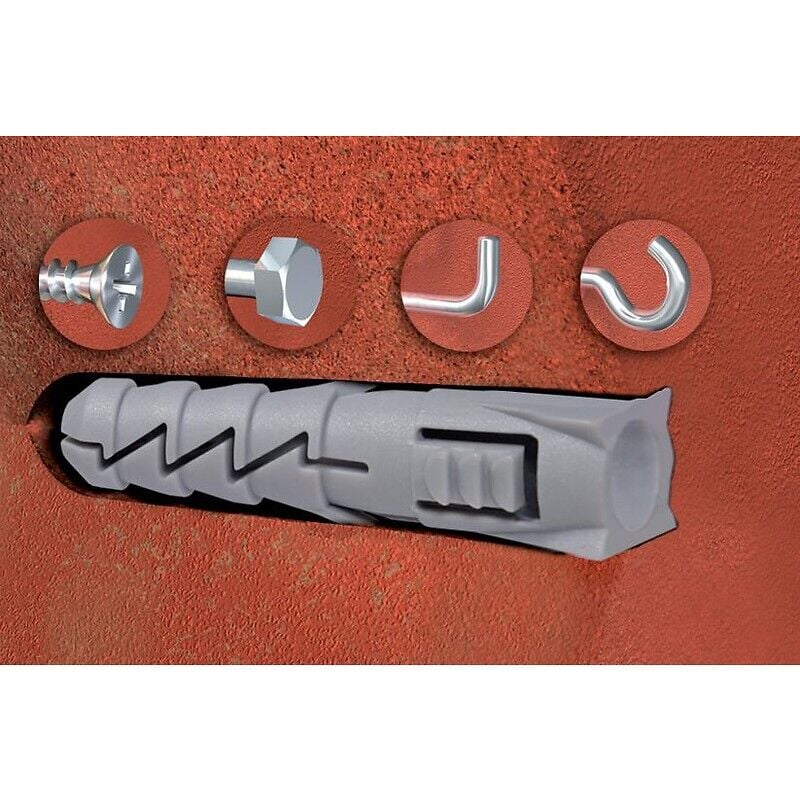 Chevilles nylon Fix sans collerette diamètre 12 boîte de 50 pièces - rawl