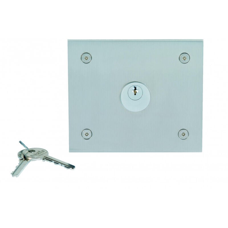 10050/i - boitier inox perce pour contact ptt ou t te vigik 110X130 p/cc - Urmet