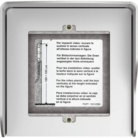 BTICINO 1-moduliger Aufputzkasten, 1-reihig, Farbe: Allmetal 350611