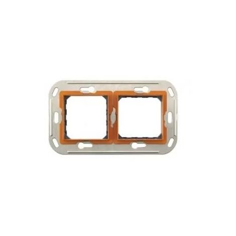 Bticino 23395 Support monobloc à vis Axolute 2x2 modules - entraxe 57mm