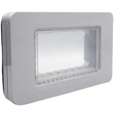 BTICINO 28604G - Placca idrobox a 4 moduli IP55 Grigio BTicino MatixGo