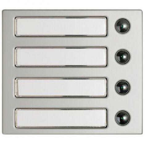 BTICINO 332231 PLACCA FRONTALE CON 3 PULSANTI ALLUMINIO METALLIZZATO SFERA