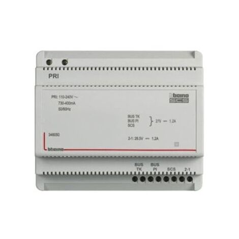 BTICINO 346050 - Alimentatore BUS-SCS per impianti audio e video 2 fili