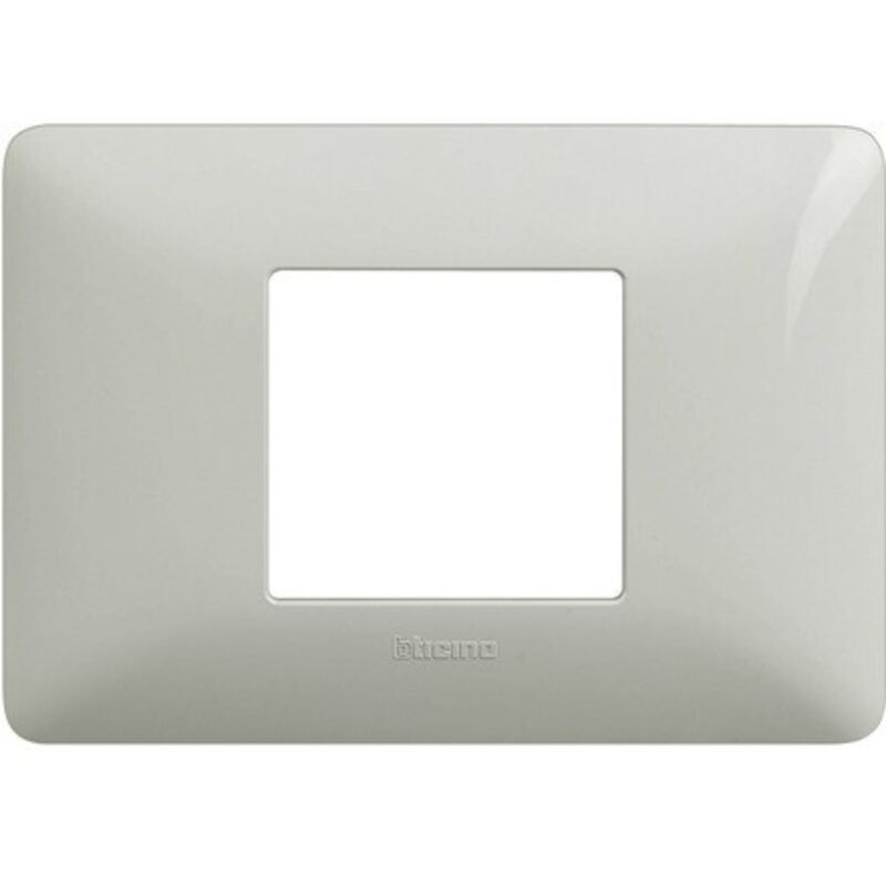 Placca Bticino Matix 2 Moduli Centrati Bianco Am4819bbn