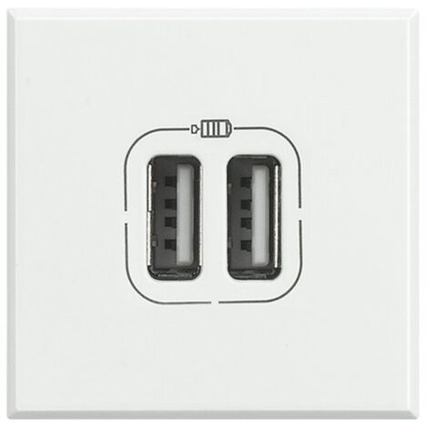 Bticino Axolute 2 toma de cargador USB HD4285C2